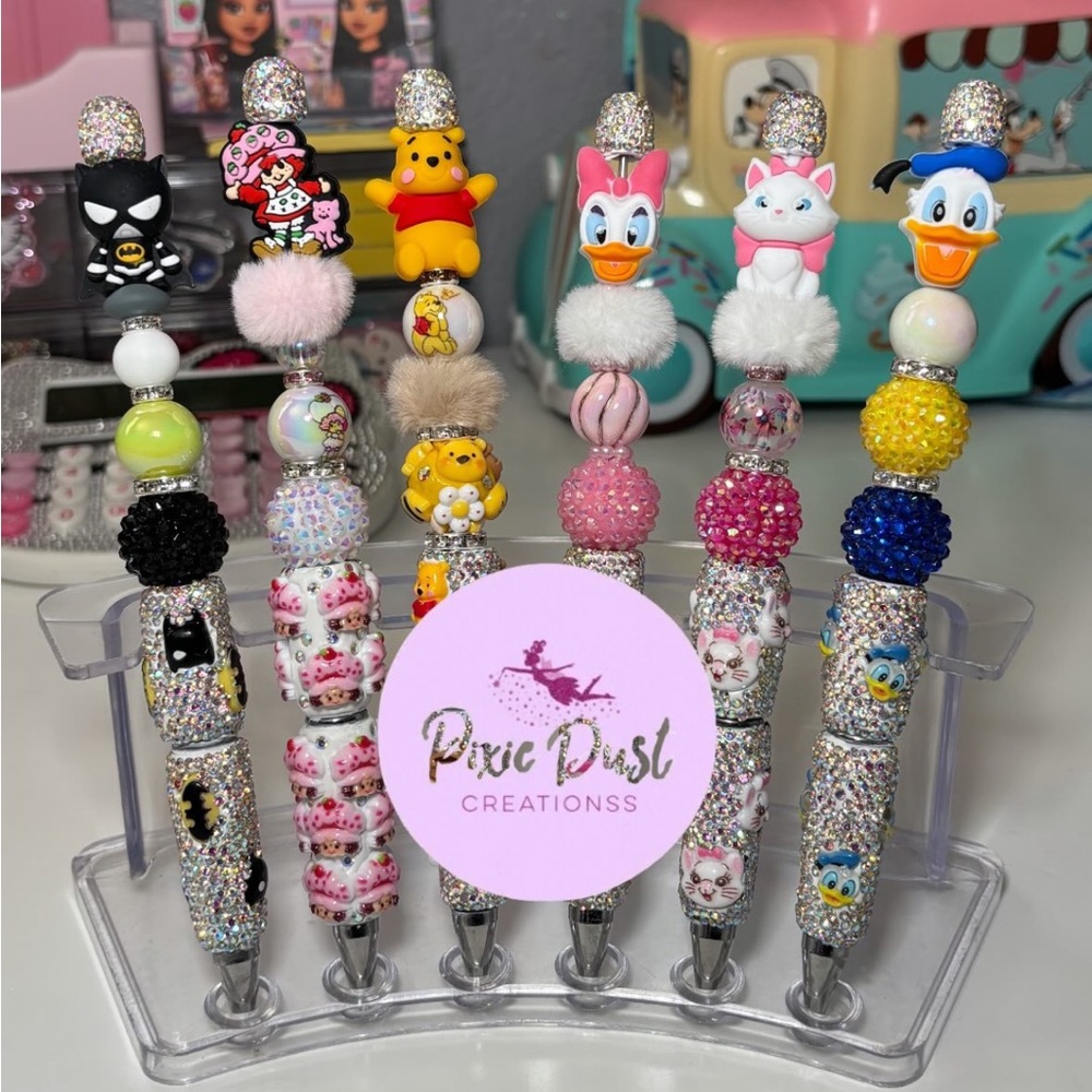 Rhinestone focal writing pens